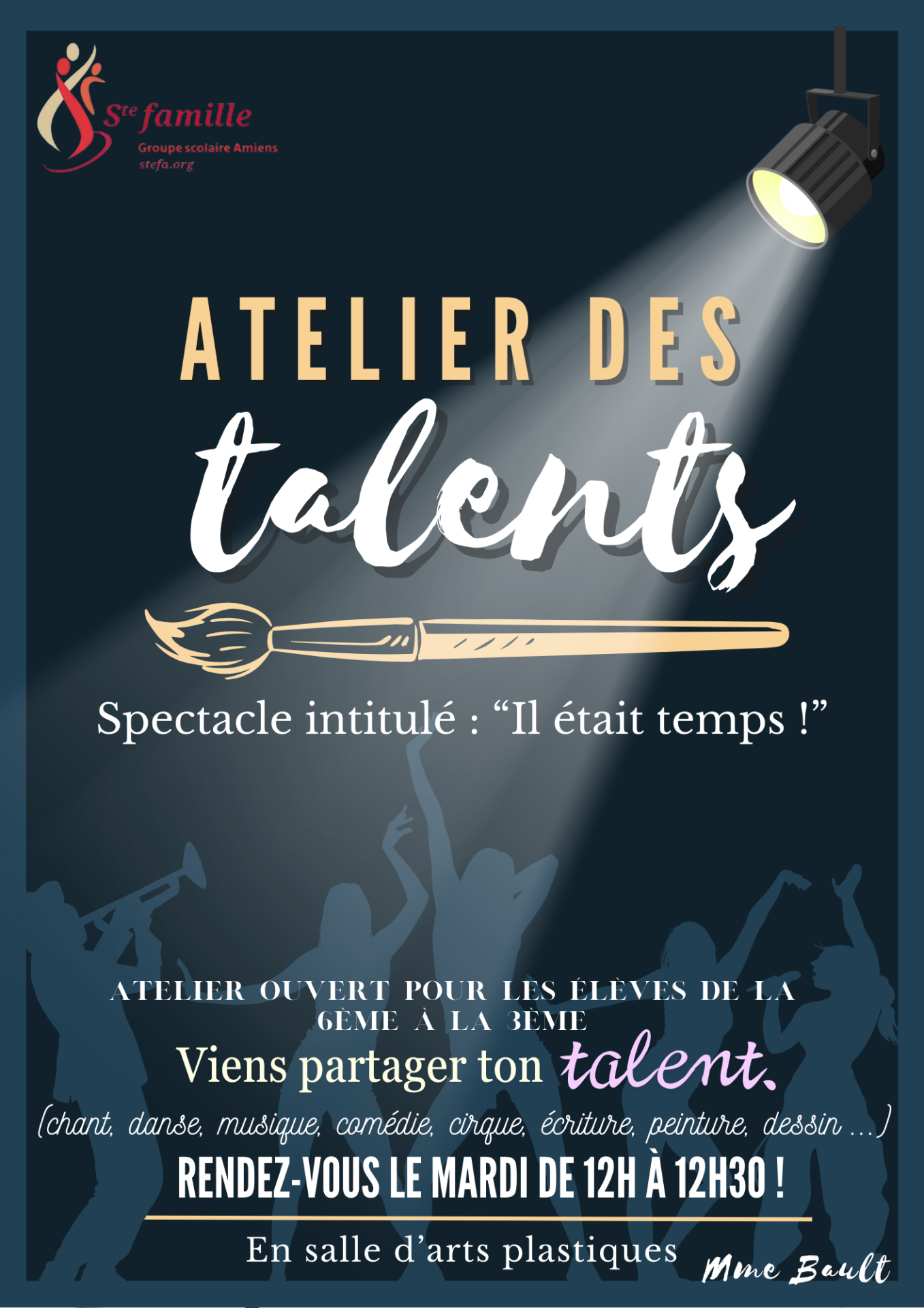 Affiche atelier des talents 2024 2