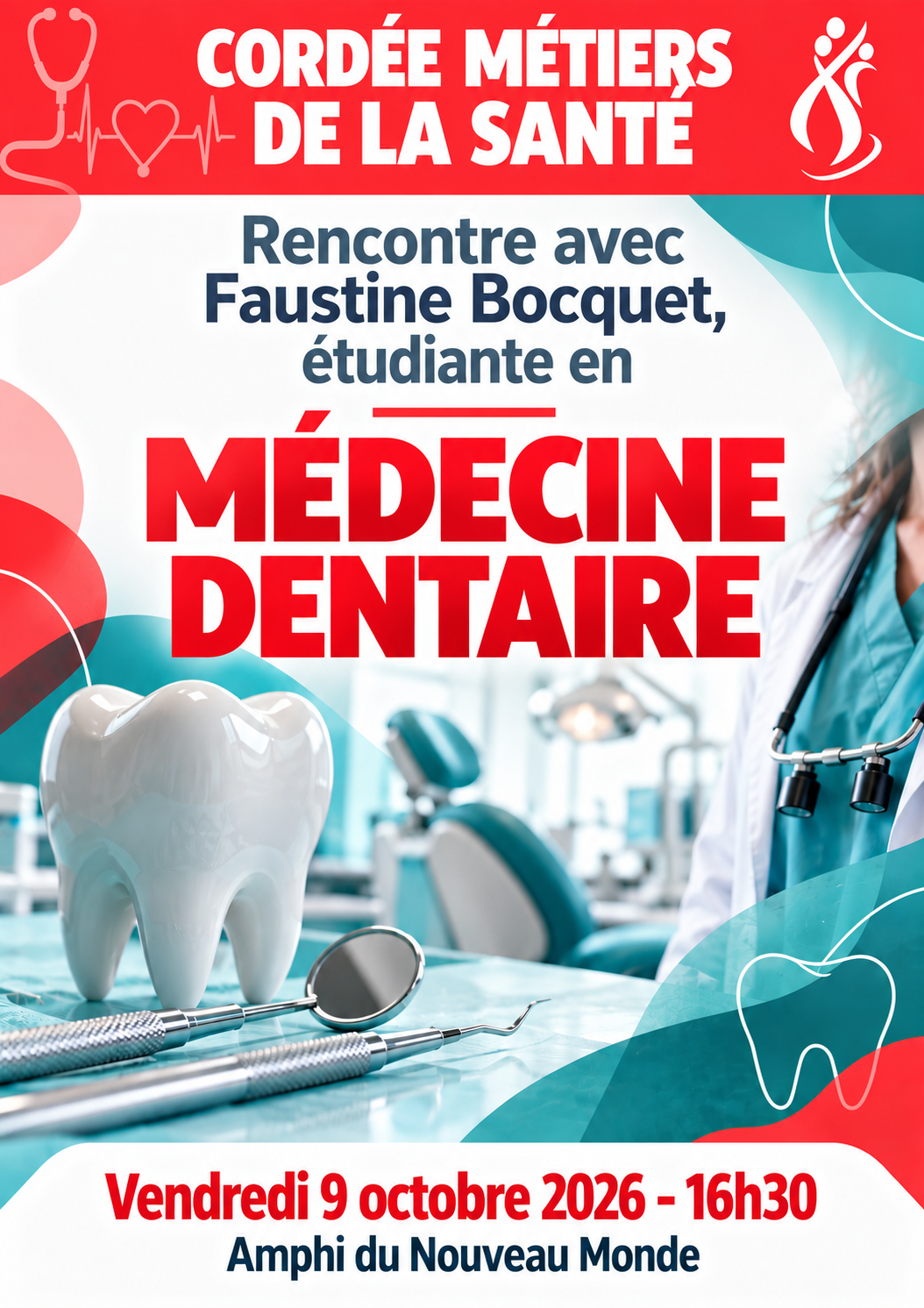 Affiche cordee medecine dentaire