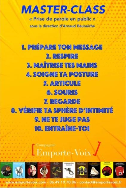 Affiche emporte voix