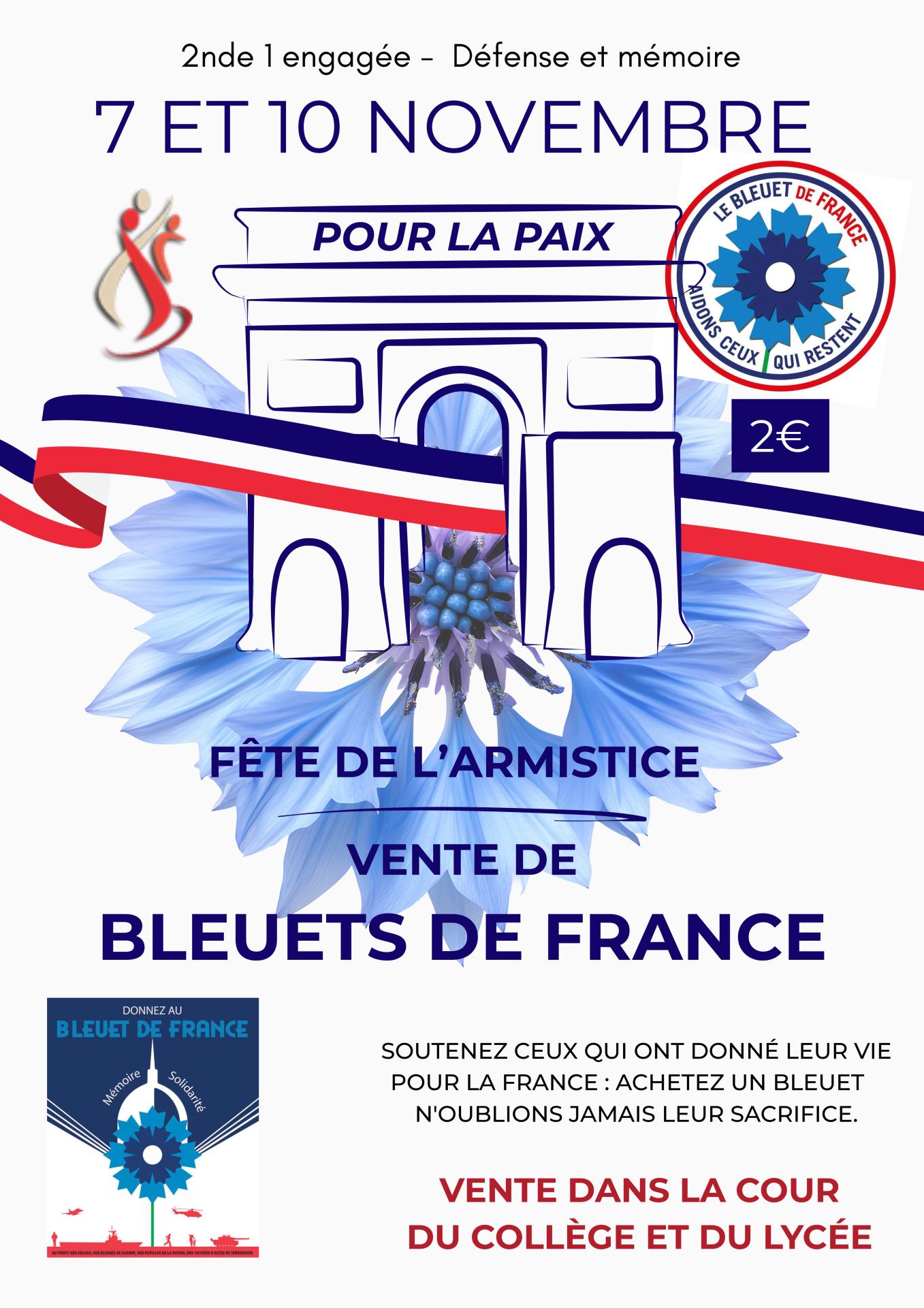 Affiche evenement commemoration 11 novembre
