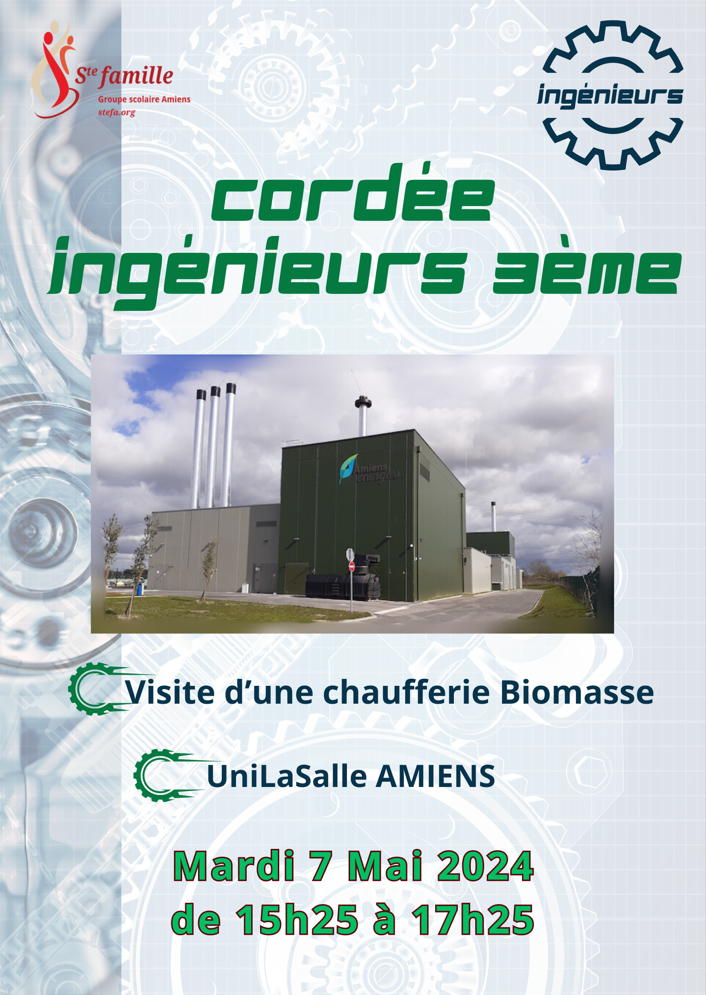 Cordée Ingénieurs en 3e : Visite d'une Chaufferie Biomasse