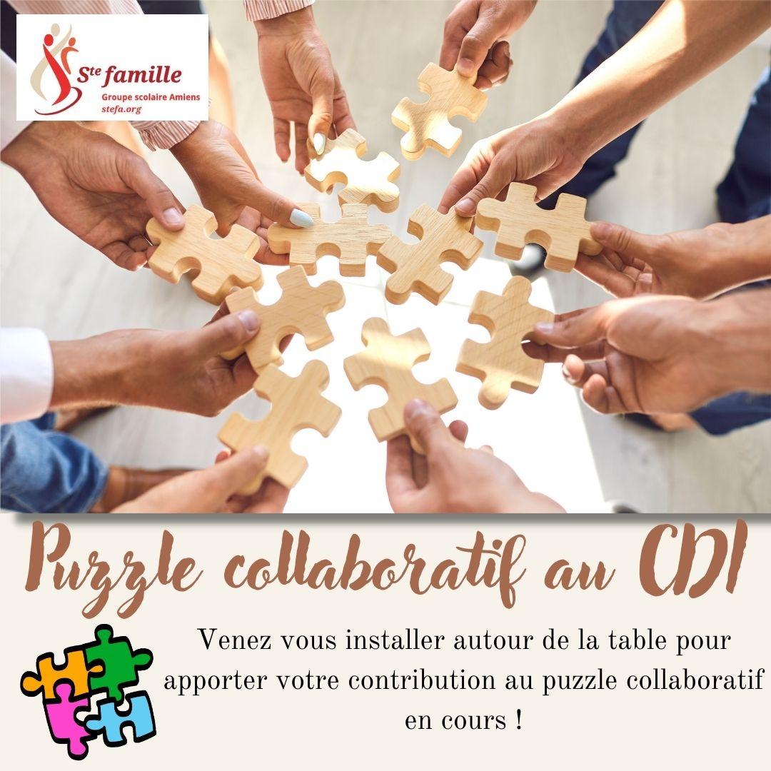 Puzzle collaboratif au cdi