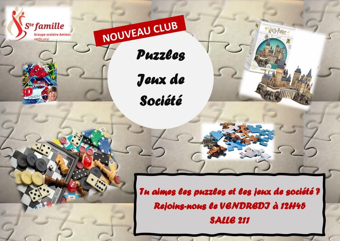 Puzzles jeux de societe